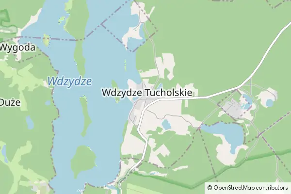 Mapa Wdzydze Tucholskie