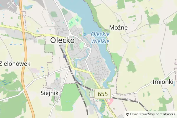 Mapa Olecko