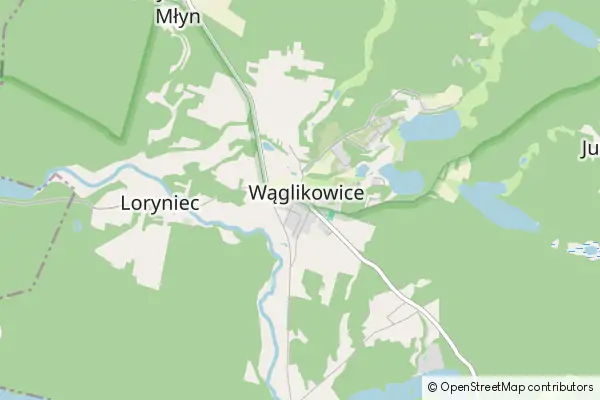 Mapa Wąglikowice