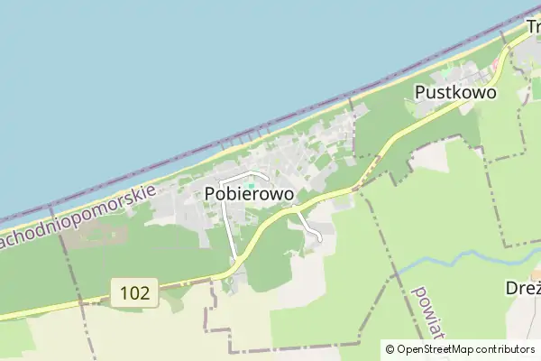 Mapa Pobierowo