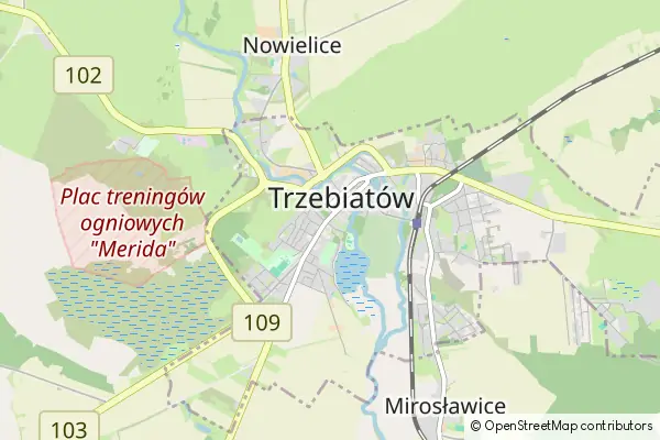 Mapa Trzebiatów