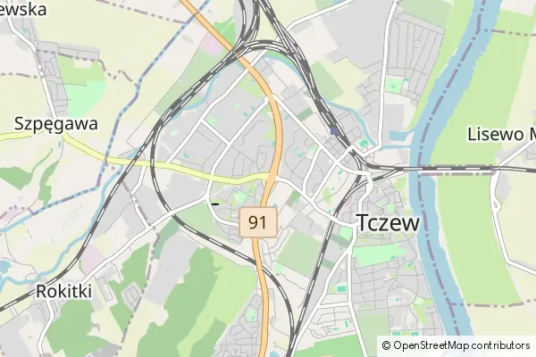 Mapa Tczew