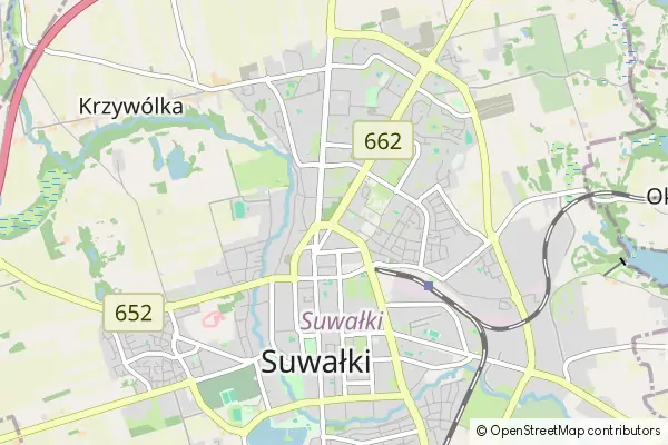 Mapa Suwałki