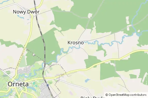 Mapa Krosno