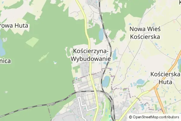 Mapa Kościerzyna