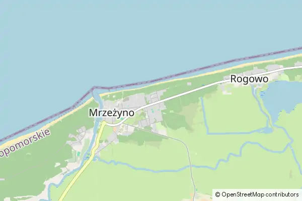 Mapa Mrzeżyno