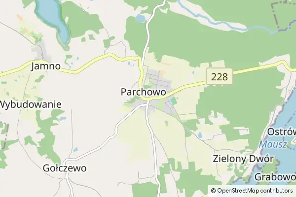 Mapa Parchowo