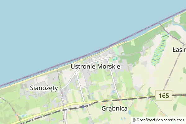 Mapa Ustronie Morskie