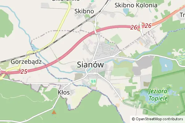 Mapa Sianów