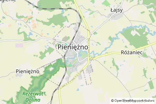 Mapa Pieniężno