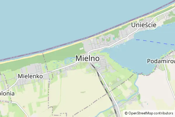 Mapa Mielno