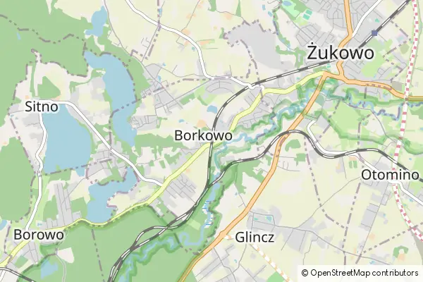 Mapa Borkowo