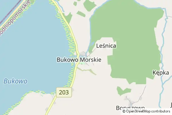 Mapa Bukowo Morskie