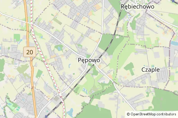 Mapa Pępowo