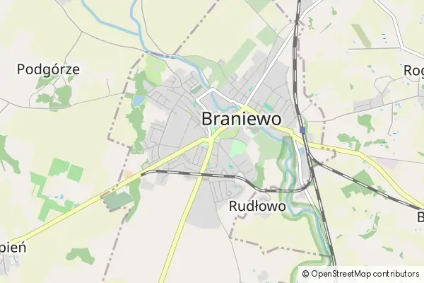 Mapa Braniewo