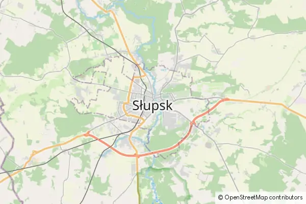 Mapa Słupsk