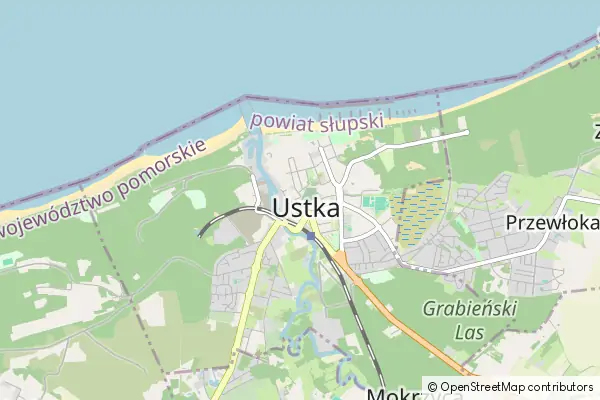 Mapa Ustka