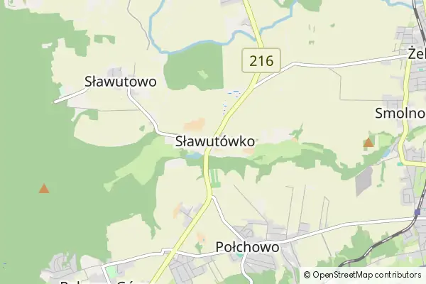 Mapa Sławutówko