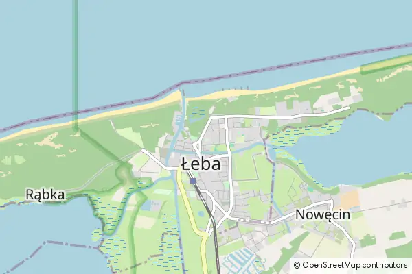 Mapa Łeba