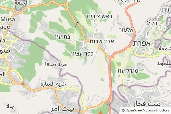 Mapa Gush Etzion