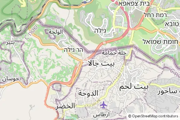 Mapa Beit Jala