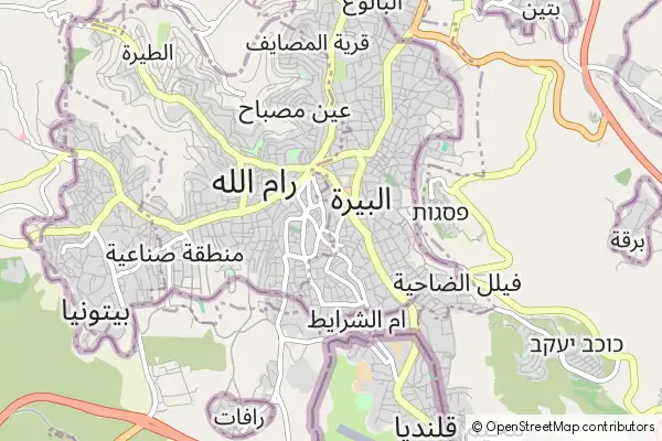 Mapa Ramallah