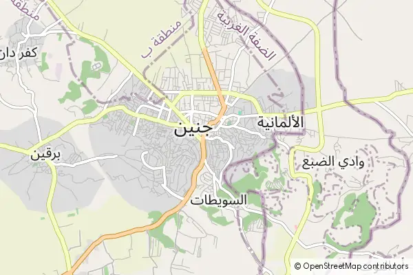 Mapa Jenin