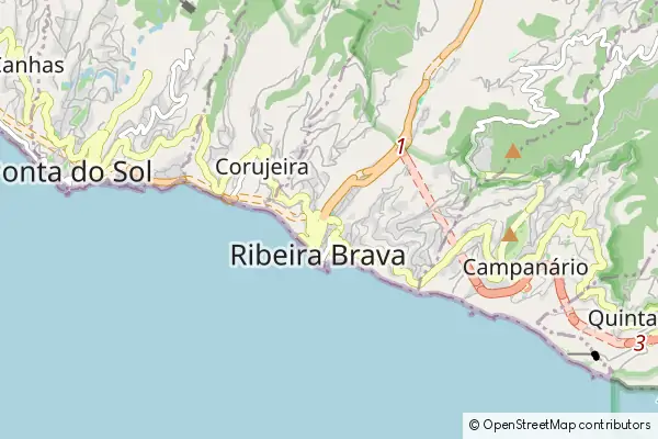 Mapa Ribeira Brava