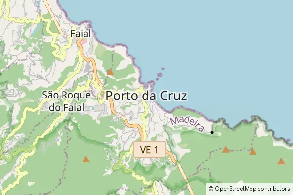 Mapa Porto da Cruz