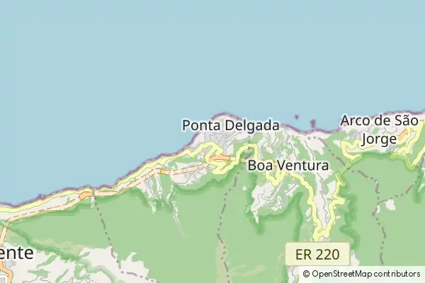 Mapa Ponta Delgada