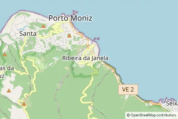 Mapa Ribeira da Janela