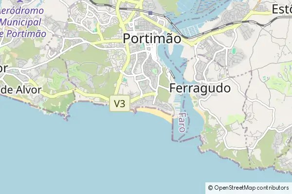 Mapa Praia da Rocha