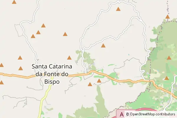 Mapa Santa Catarina da Fonte do Bispo
