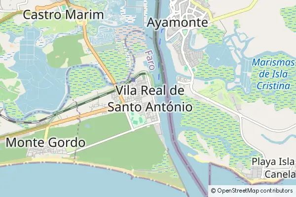 Mapa Vila Real de Santo António