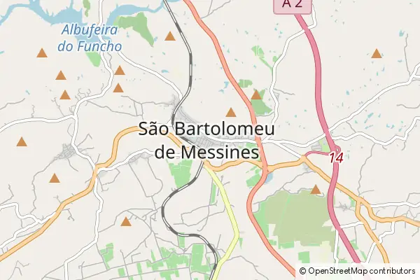 Mapa São Bartolomeu de Messines