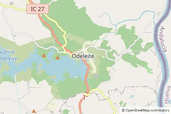 Mapa Odeleite