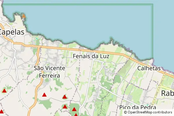 Mapa Fenais da Luz