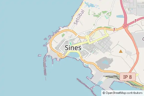 Mapa Sines