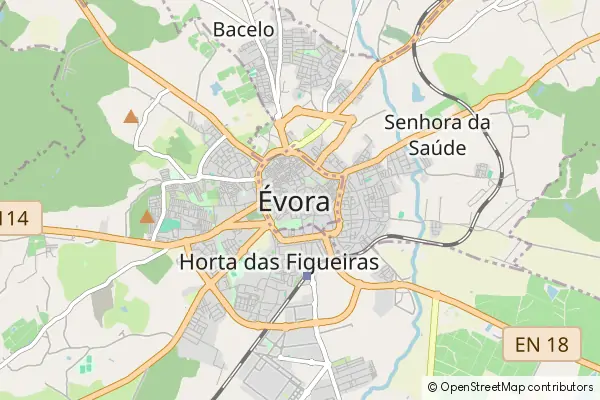 Mapa Évora