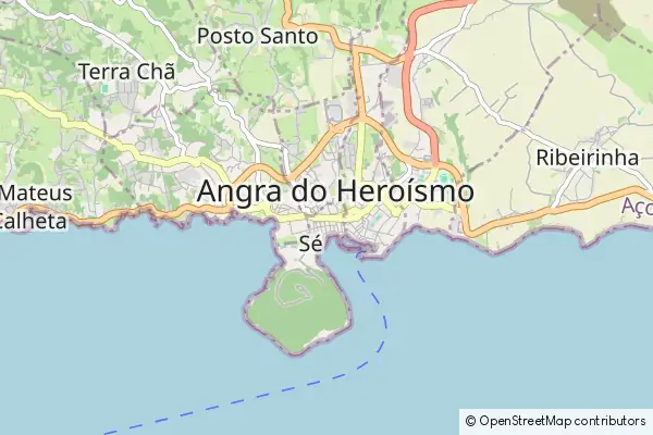 Mapa Angra do Heroísmo