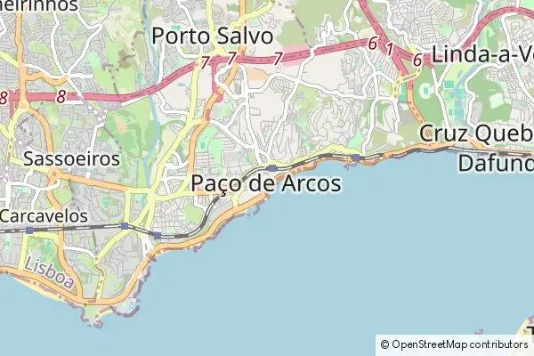 Mapa Paço de Arcos