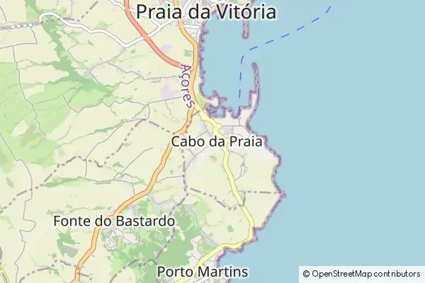 Mapa Cabo da Praia