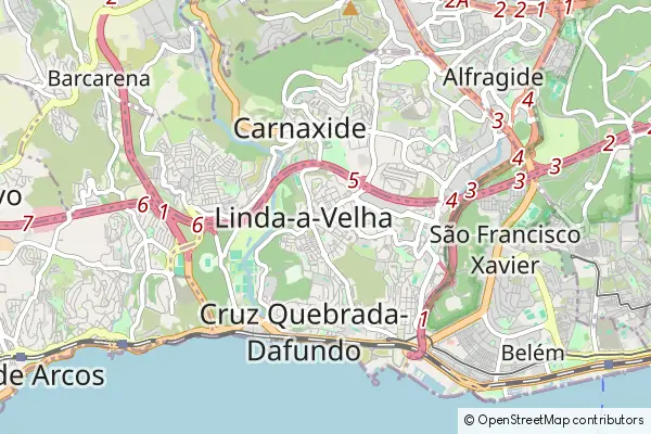 Mapa Linda-a-Velha