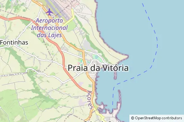 Mapa Praia da Vitória