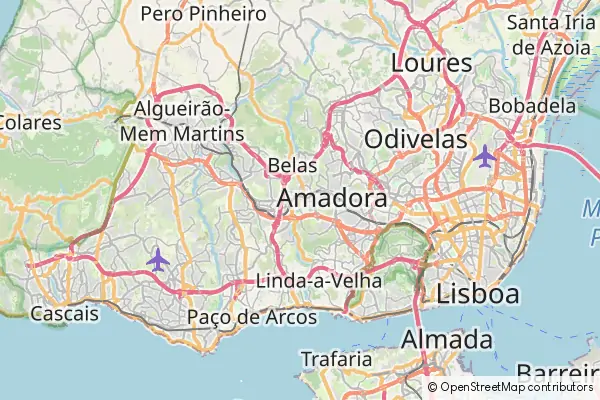 Mapa Queluz