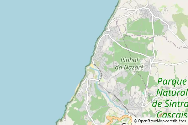 Mapa Praia das Maçãs