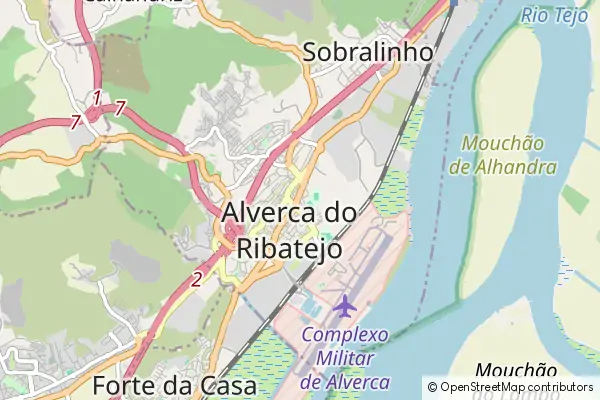 Mapa Alverca do Ribatejo