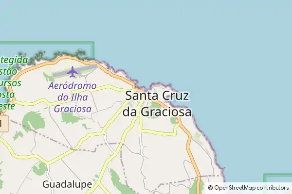 Mapa Santa Cruz da Graciosa