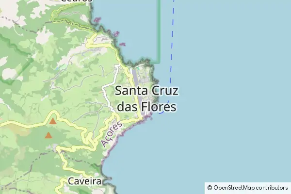 Mapa Santa Cruz das Flores