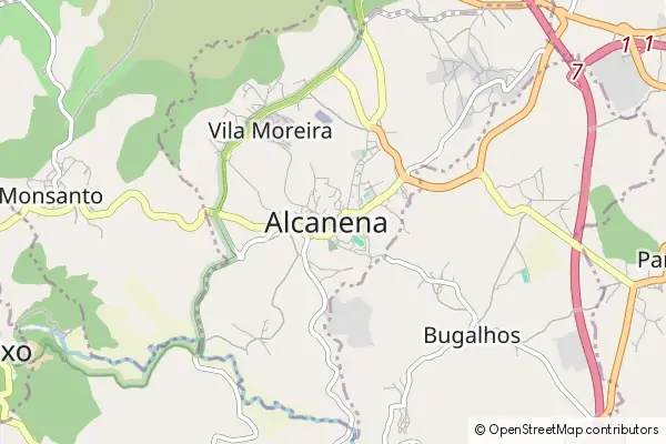 Mapa Alcanena